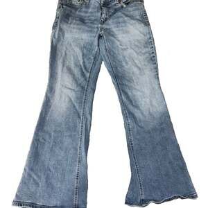 Aeropostale Flare Jeans Light Wash Stretch Denim